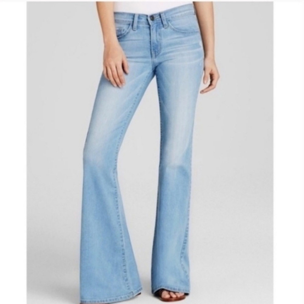 KUT from the cloth Jane Super Flare Light Blue Women's Flared Jeans 12 NWT